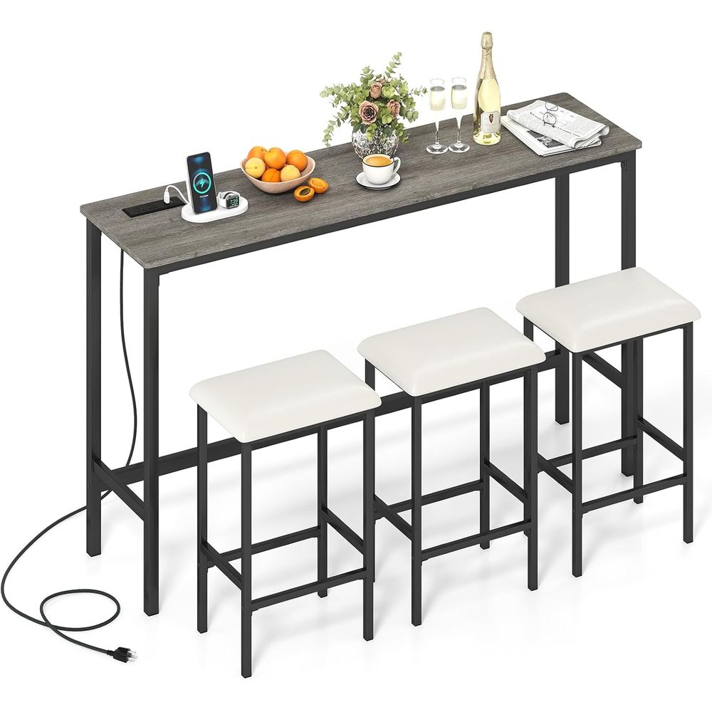Commercial Kitchen Outlets - 4 Pieces Counter Height Bar Table