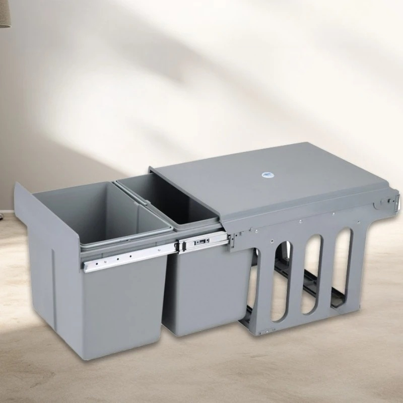Commercial Kitchen Garbage Disposal - Telescoping Trash Can Modern Balcony Separate