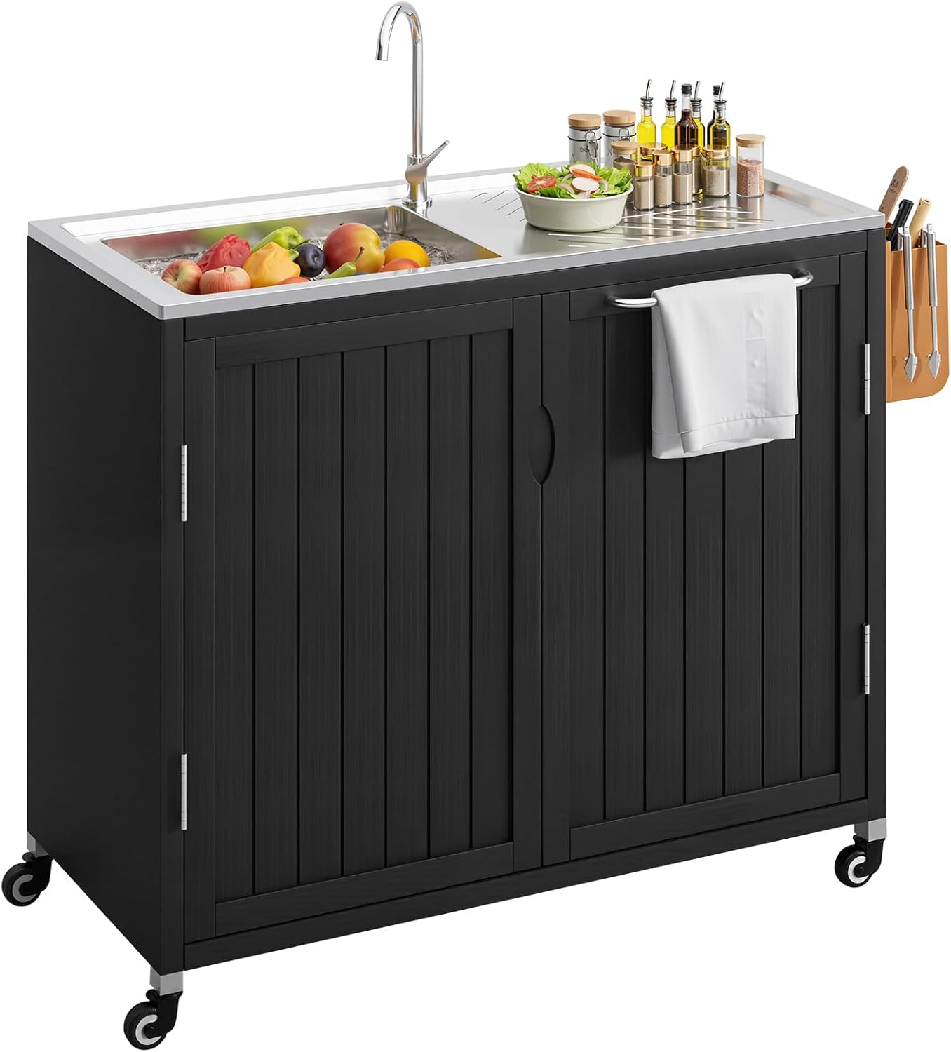 Commercial Kitchen Sink - Outdoor Kitchen Island with 304 Stainless