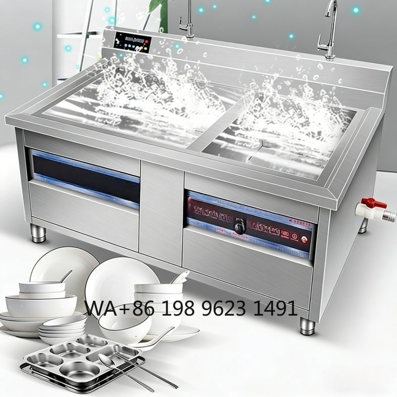 Commercial Kitchen Dishwasher - High Capacity Auto Ultrasonic Dishwasher Commercial
