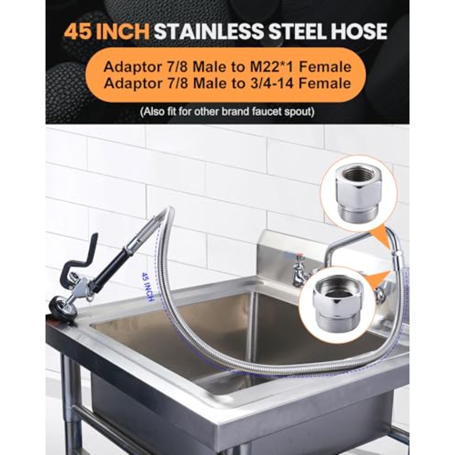 Commercial kitchen sink spraye - Commercial Kitchen Sink avaliação e preço