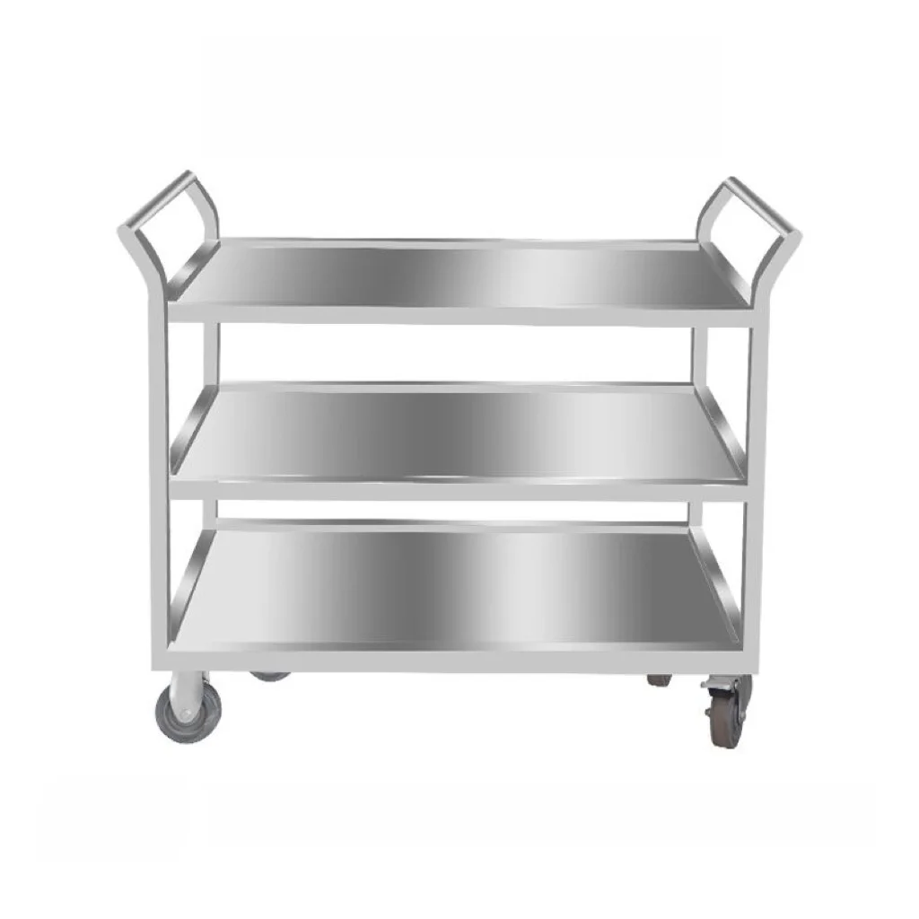 Stainless Steel Utility Cart 3 - Commercial Kitchen Bench avaliação e preço