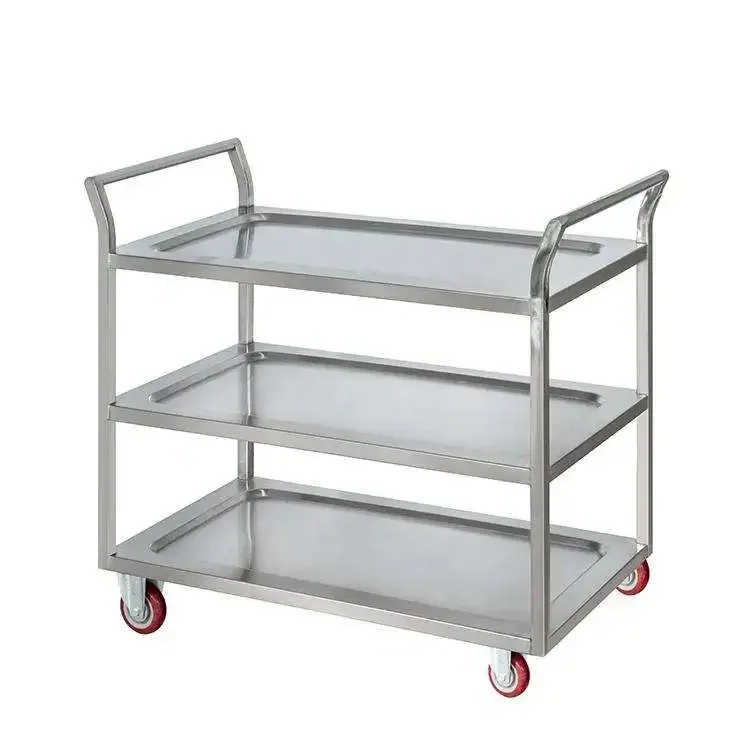 Stainless Steel Utility Cart 3 - Commercial Kitchen Bench avaliação e preço