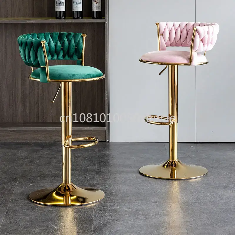 Modern Velvet Bar Stools Swive - Commercial Kitchen And Bar avaliação e preço