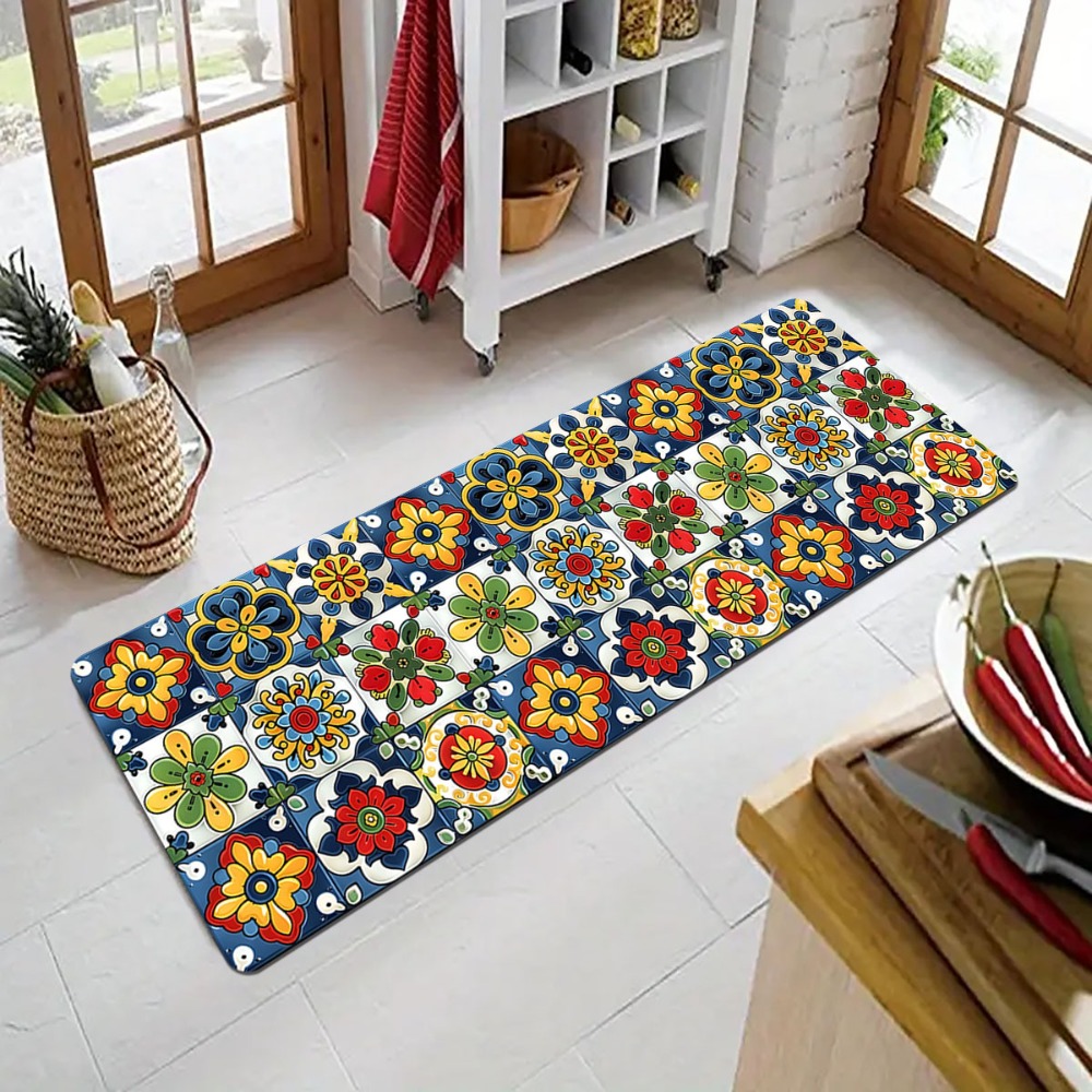 Mediterranean Tile Carpet Mat  - Commercial Kitchen Tile Flooring avaliação e preço