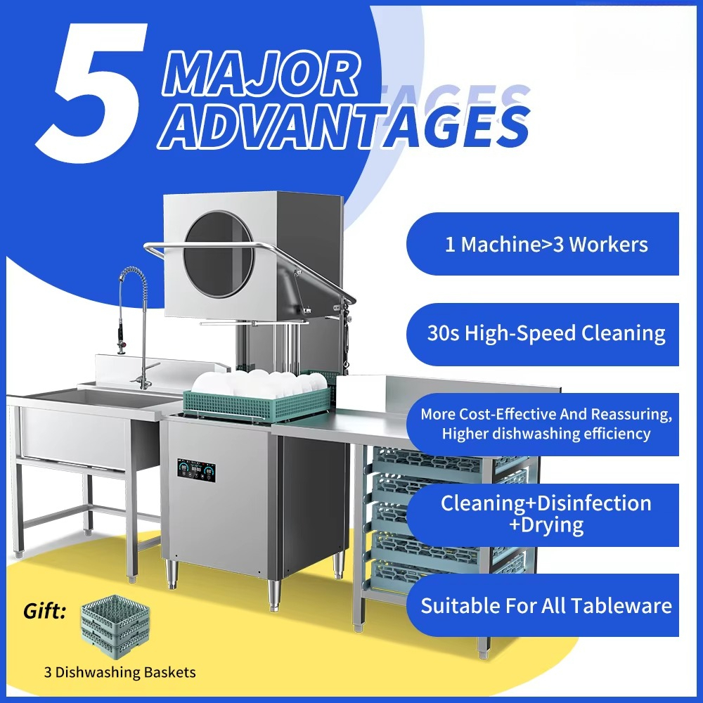 5KW 7KW 9KW Freestanding Smart - Commercial Kitchen Dishwasher avaliação e preço