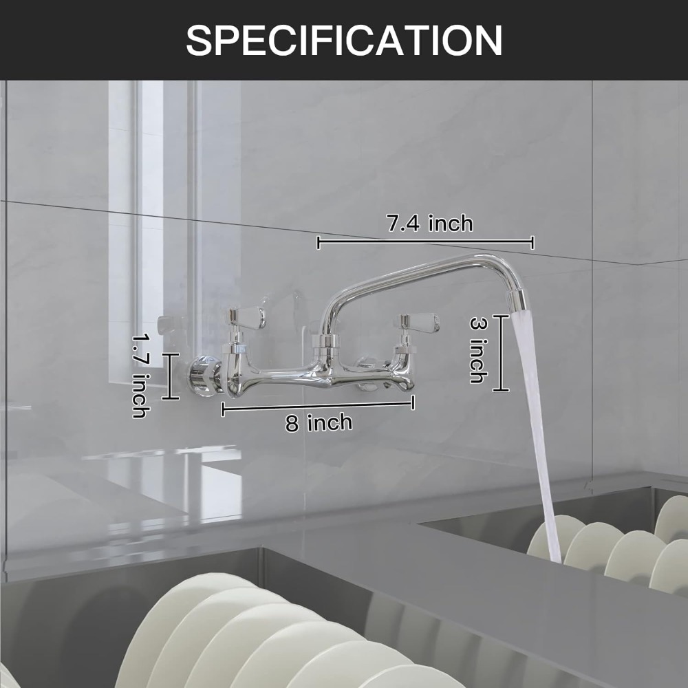 Wall Mount Kitchen Faucet 8