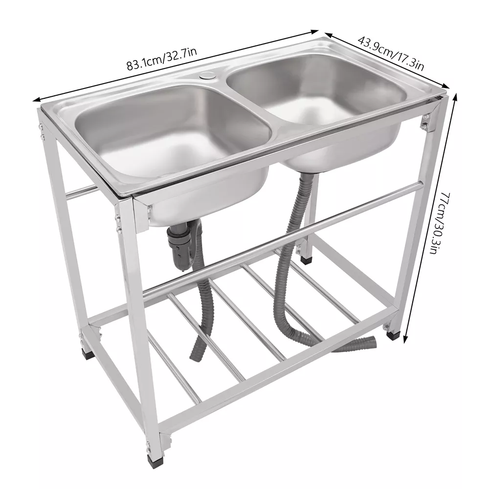 Commercial Double Bowl Sink Ki - Commercial Kitchen Outlets avaliação e preço