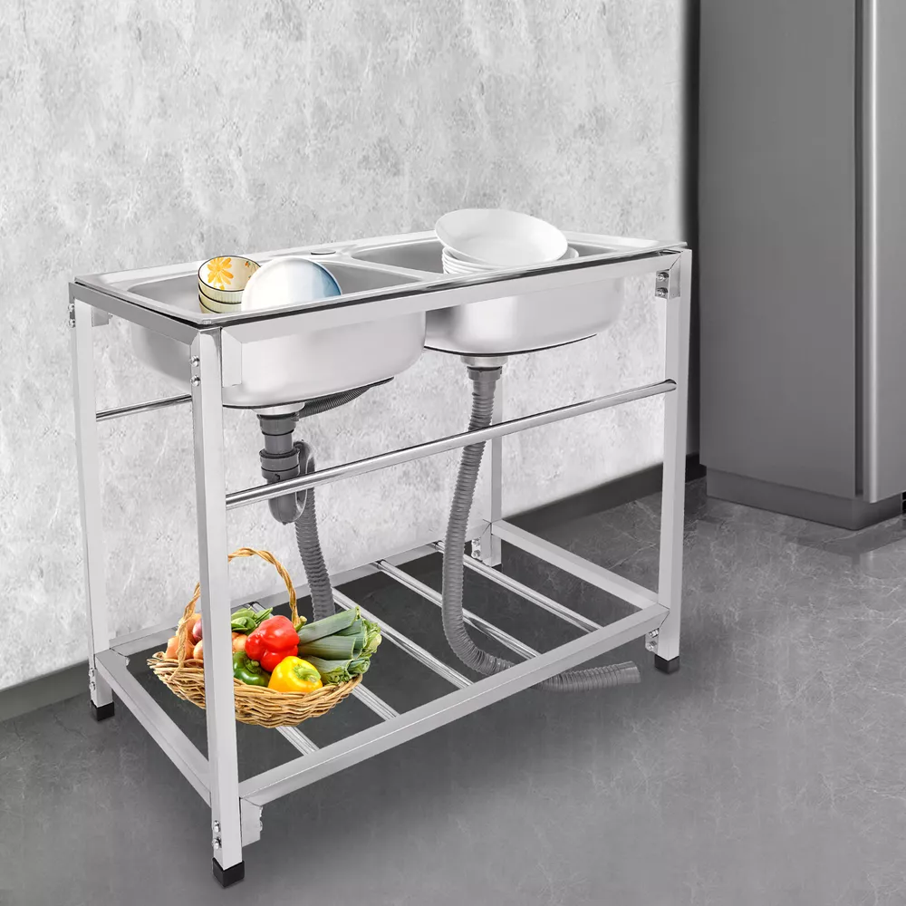 Commercial Double Bowl Sink Ki - Commercial Kitchen Outlets avaliação e preço