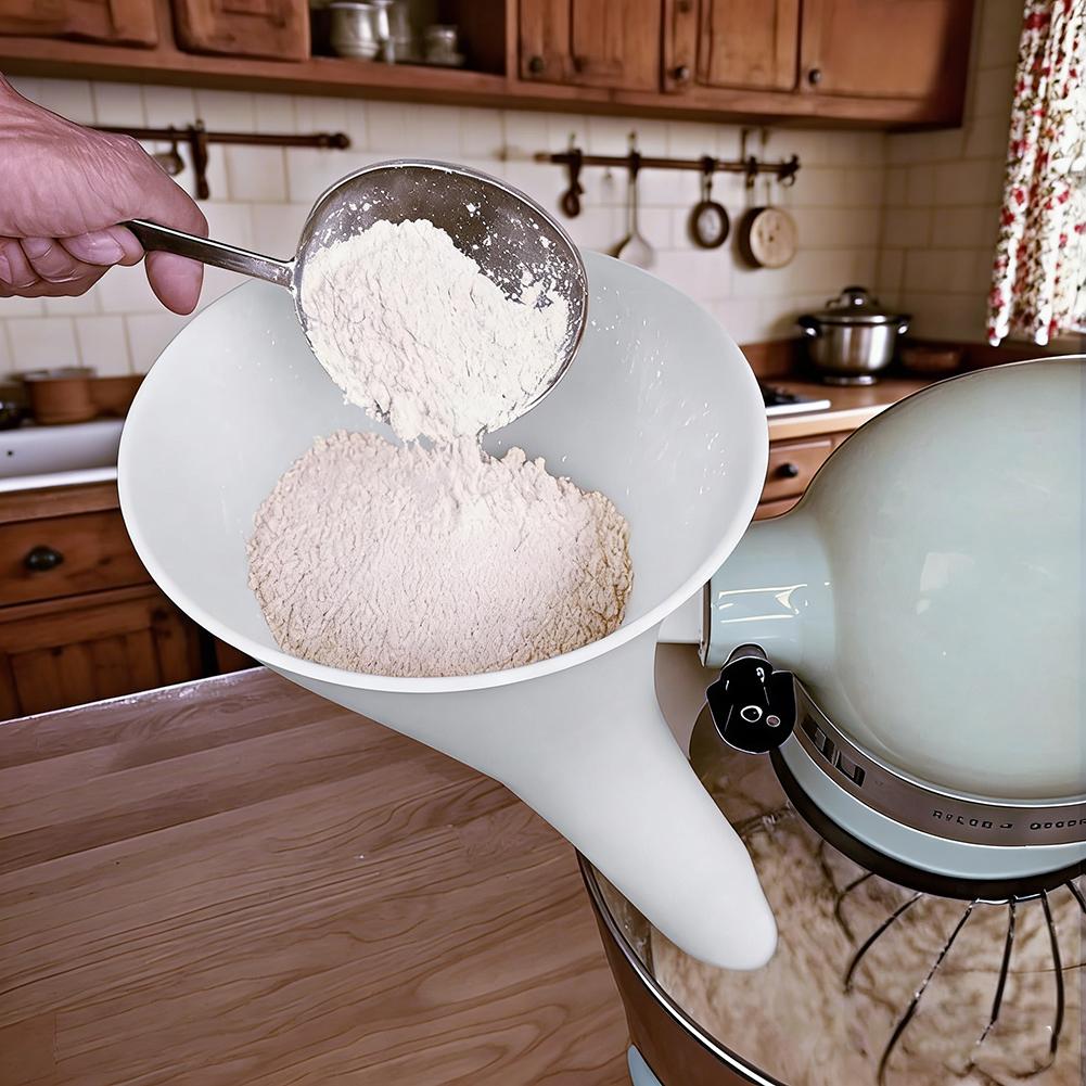 Spill Proof Flour Funnel for 5 - Commercial Kitchen Accessories avaliação e preço