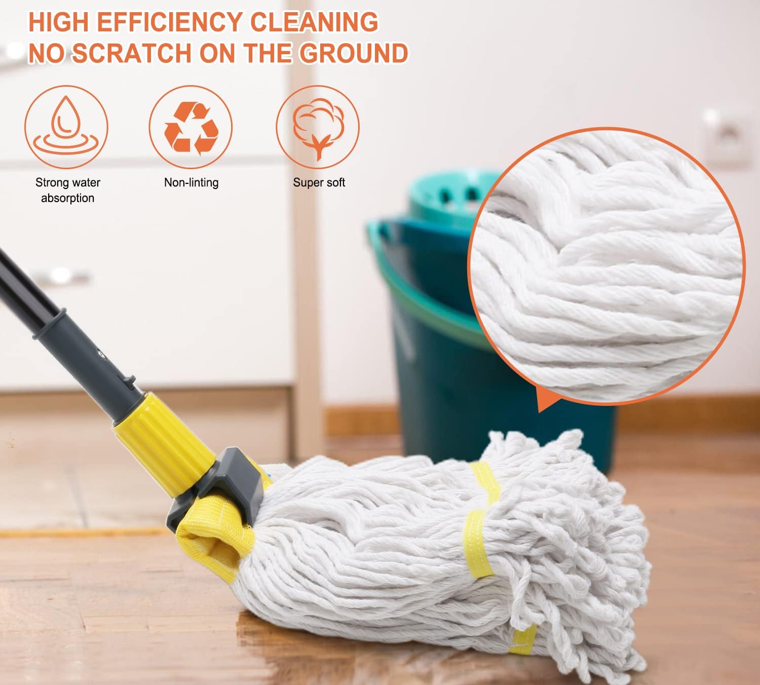 KeFanta Commercial Mop Heavy D - Commercial Kitchen Tile Flooring avaliação e preço