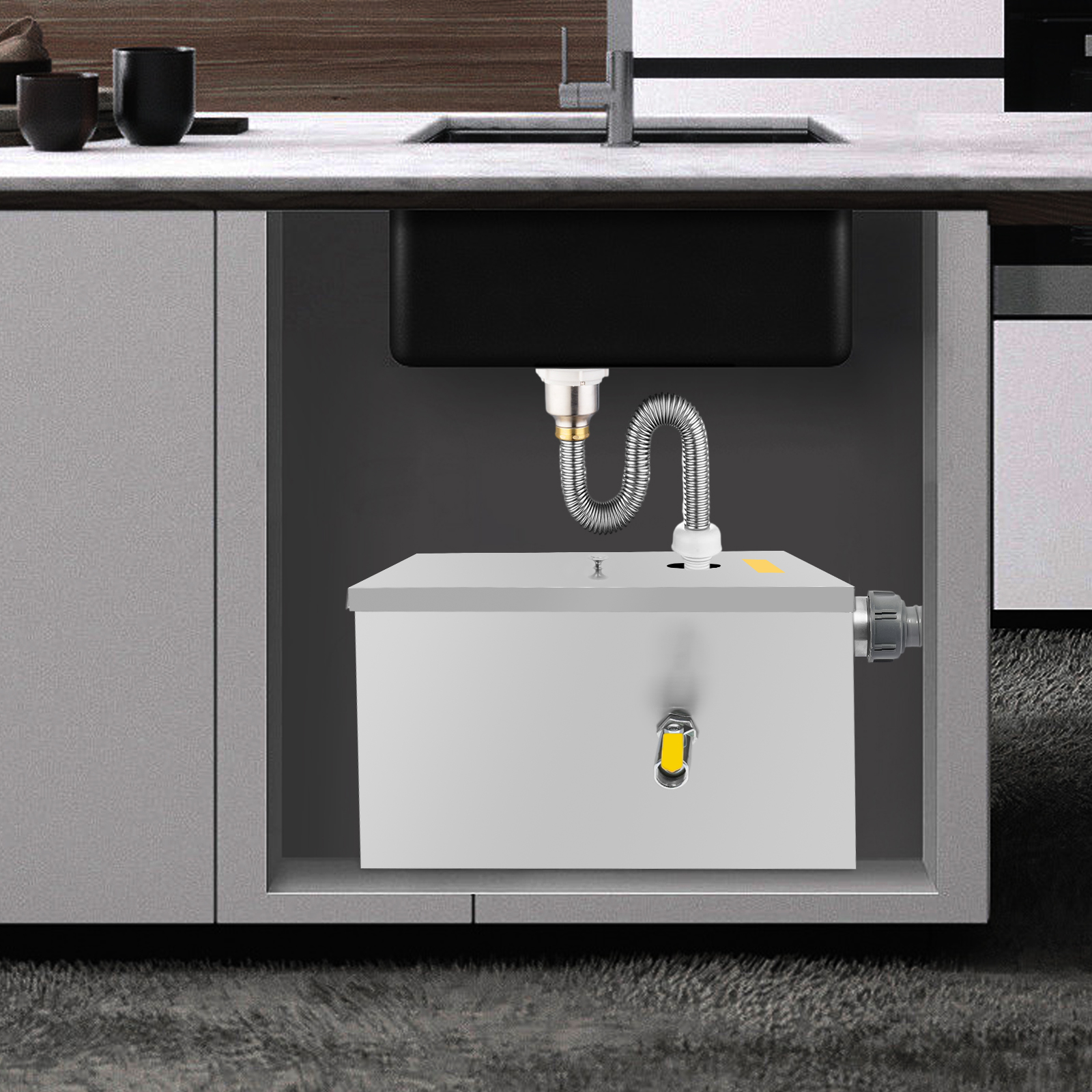 20L Commercial Grease Trap,Sta - Commercial Kitchen Grease Interceptor avaliação e preço