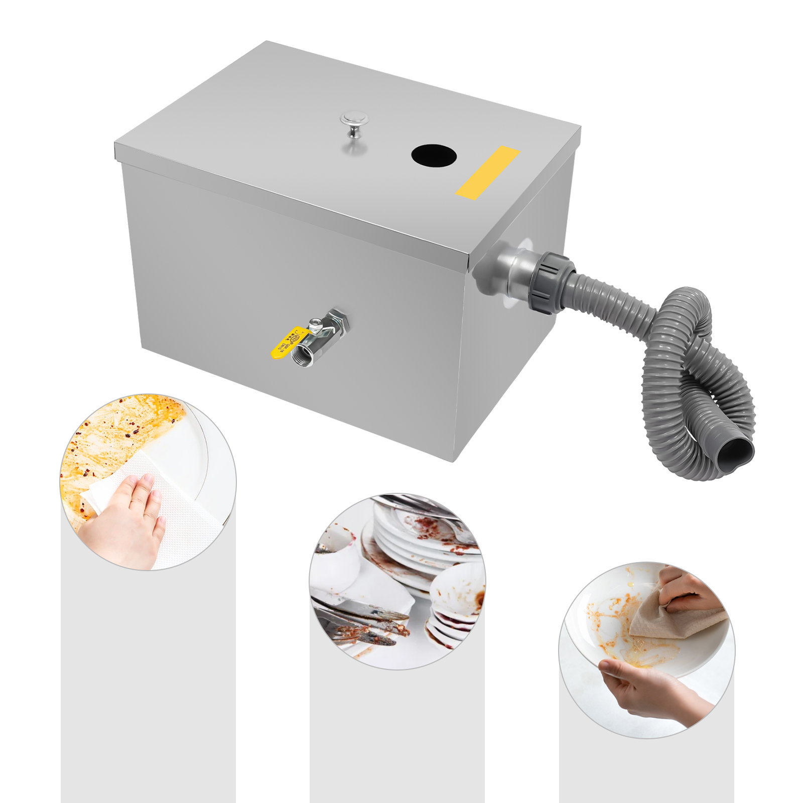 20L Commercial Grease Trap,Sta - Commercial Kitchen Grease Interceptor avaliação e preço