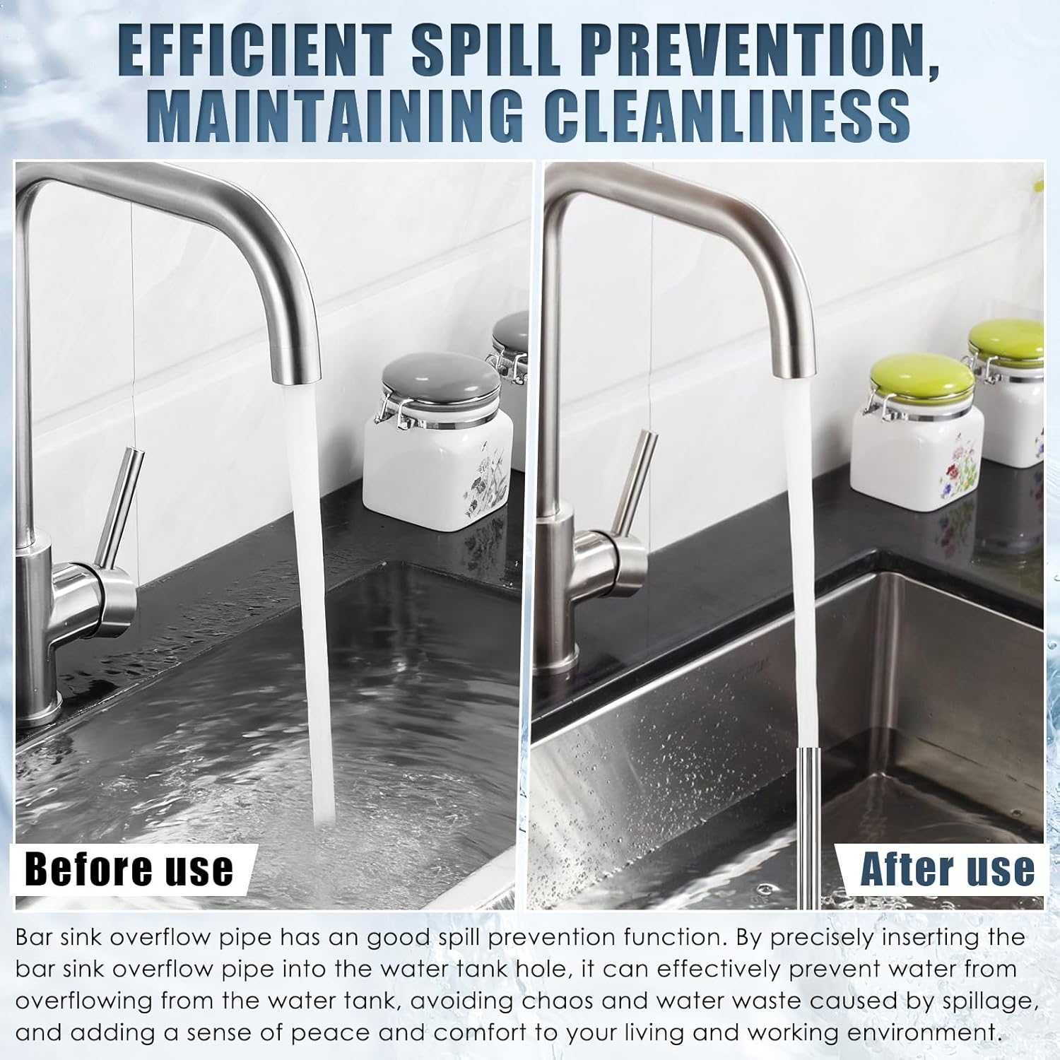 4 Pcs Universa Bar Sink Overfl - Commercial Kitchen Sink avaliação e preço