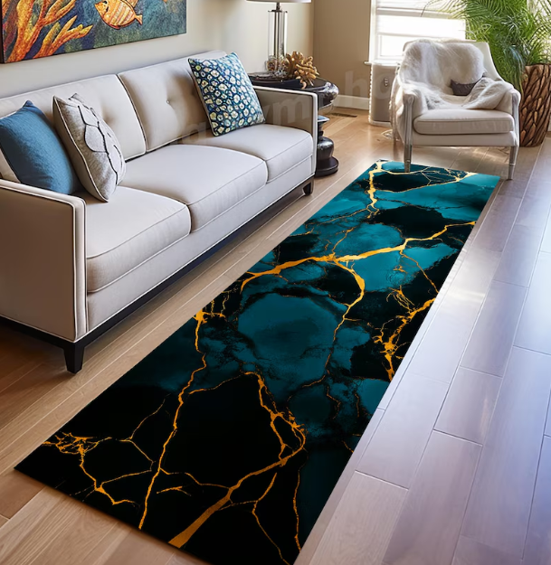 Marble Rug Runner Modern Non-S - Commercial Kitchen Tile Flooring avaliação e preço