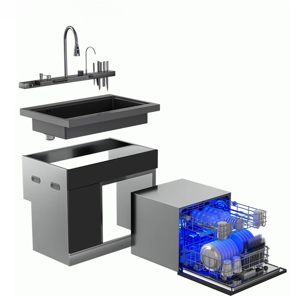 Integrated Sink Dishwasher Com - Commercial Kitchen Dishwasher avaliação e preço