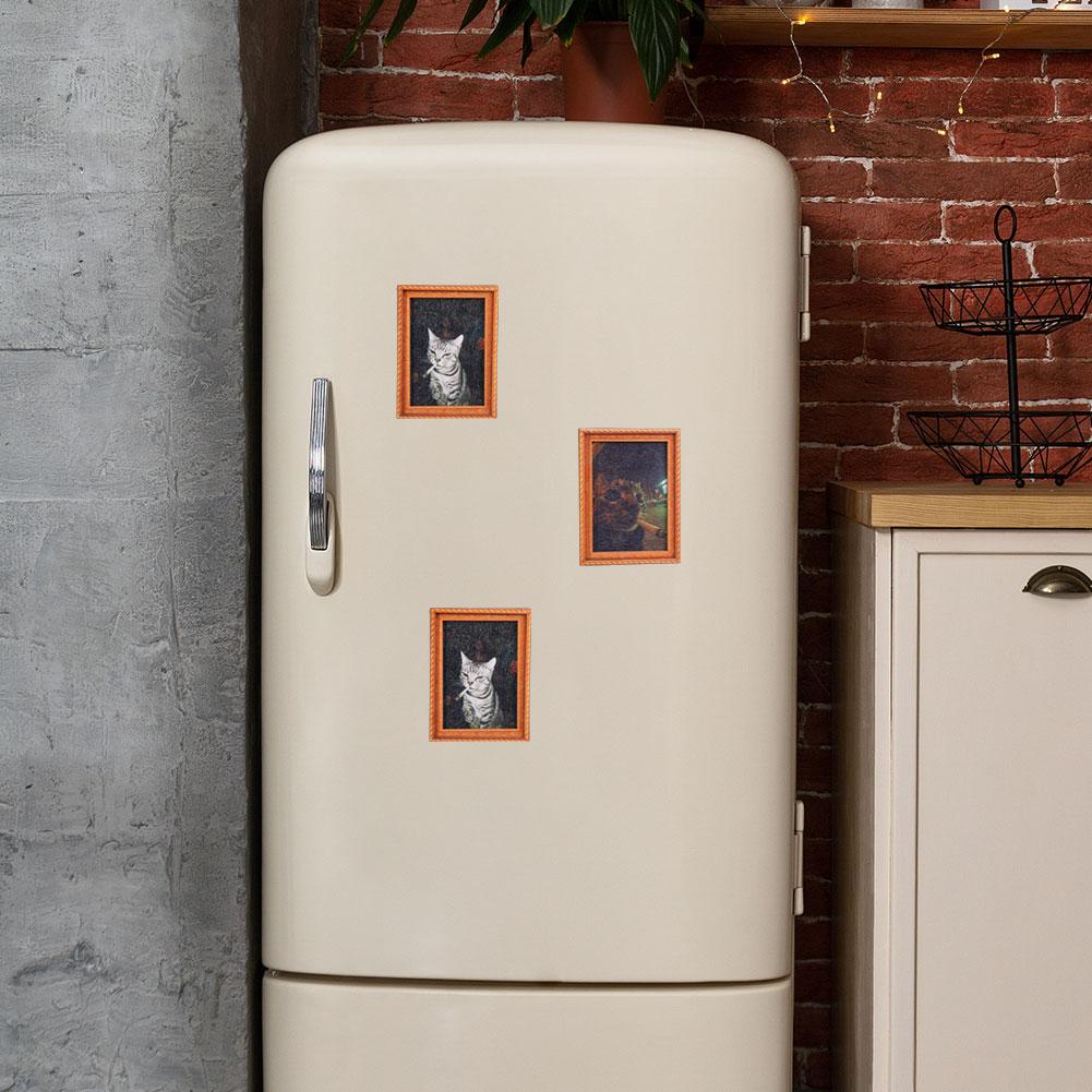 Quirky Smoking Cat Wooden Fram - Commercial Kitchen Fridge avaliação e preço