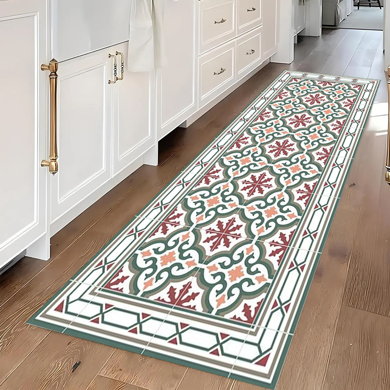 Vintage Floral Tile Pattern Ca - Commercial Kitchen Tile Flooring avaliação e preço