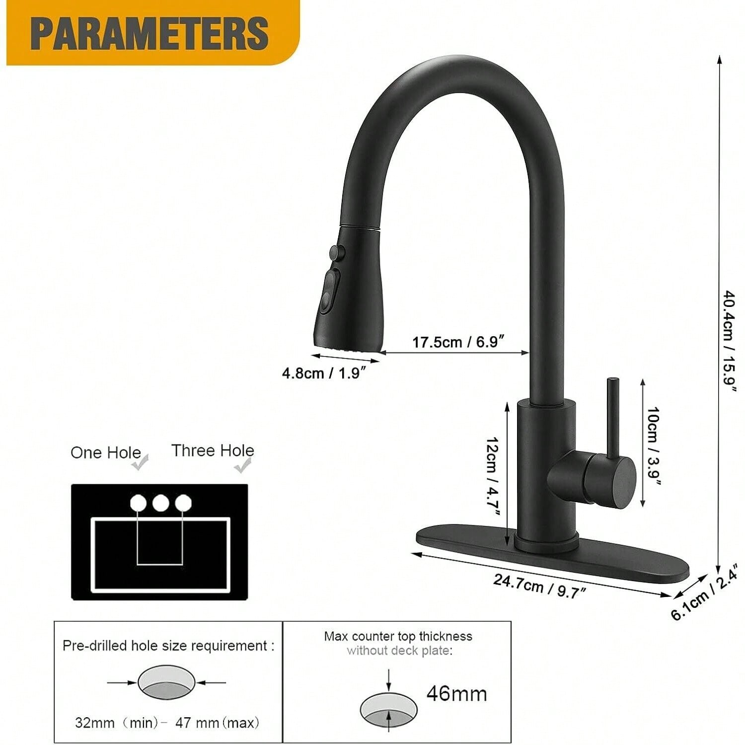 Kitchen Faucet With Pull-Down  - Commercial Kitchen And Bar avaliação e preço