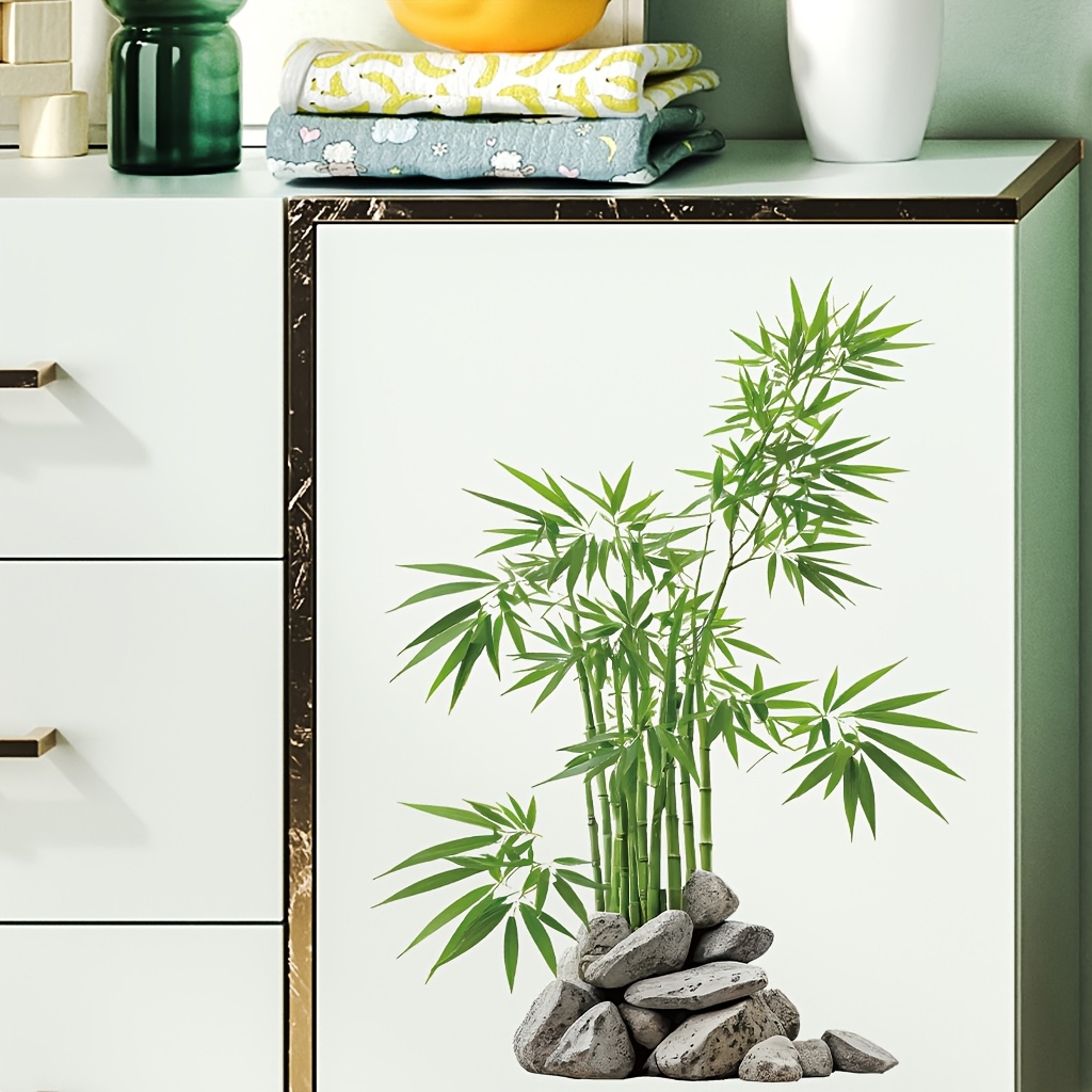 Watercolor Green Bamboo Leaf P - Commercial Kitchen Tiles avaliação e preço