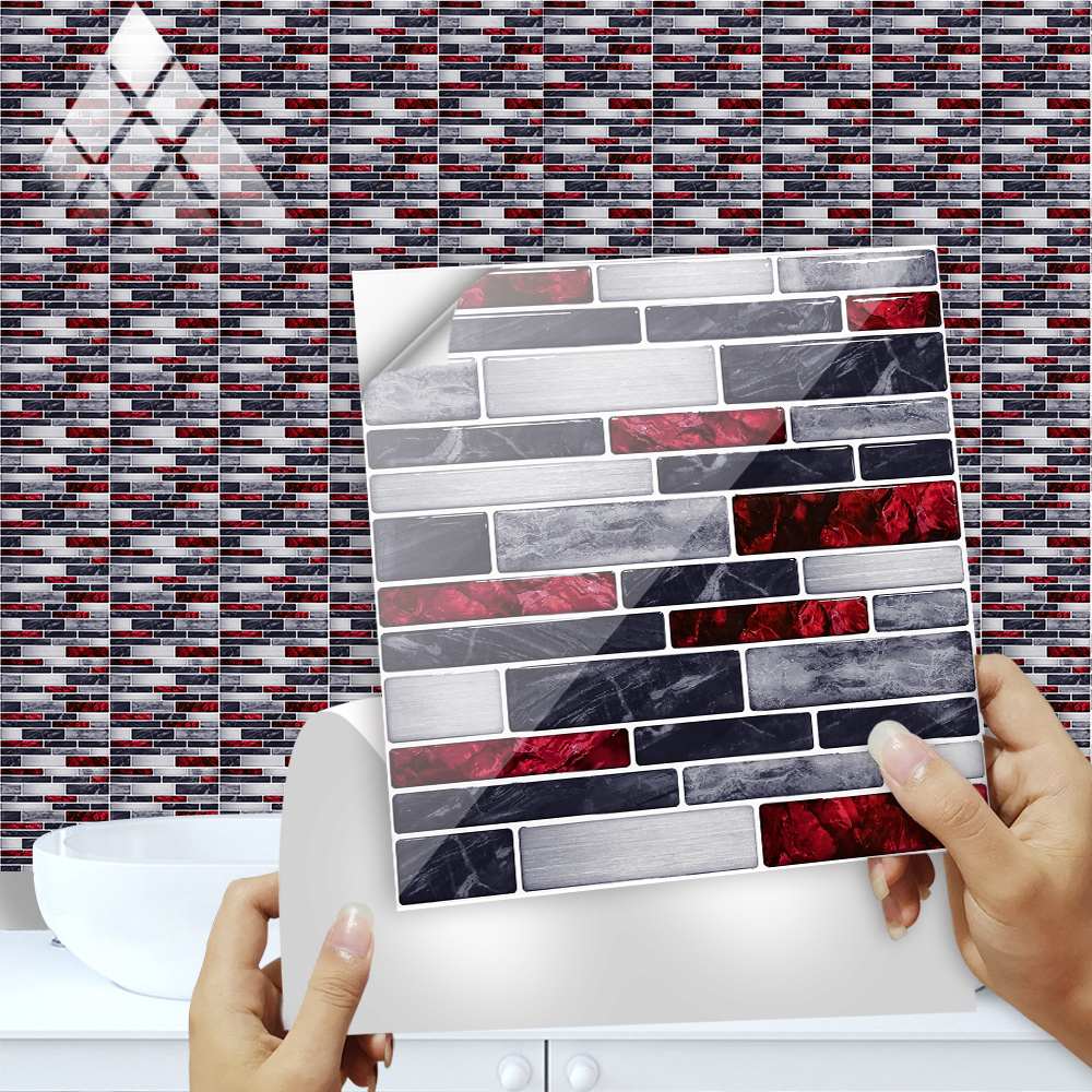 10pcs/set Flat Marble Mosaic T - Commercial Kitchen Tiles avaliação e preço