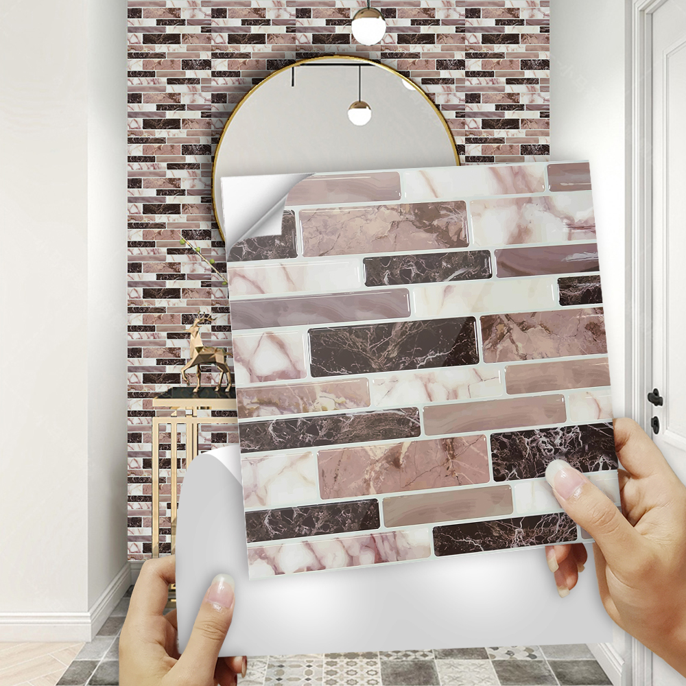 10pcs/set Flat Marble Mosaic T - Commercial Kitchen Tiles avaliação e preço