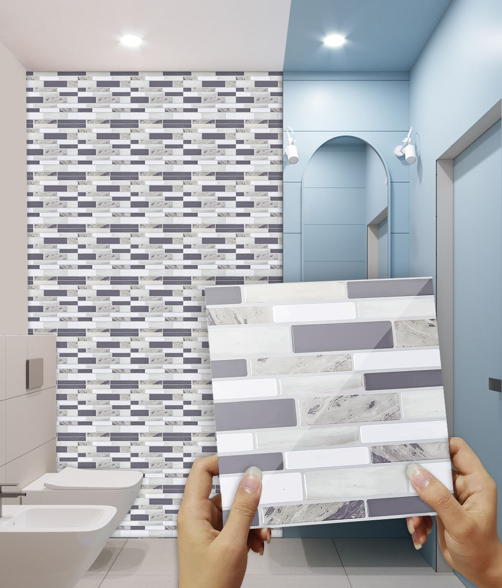 10pcs/set Flat Marble Mosaic T - Commercial Kitchen Tiles avaliação e preço
