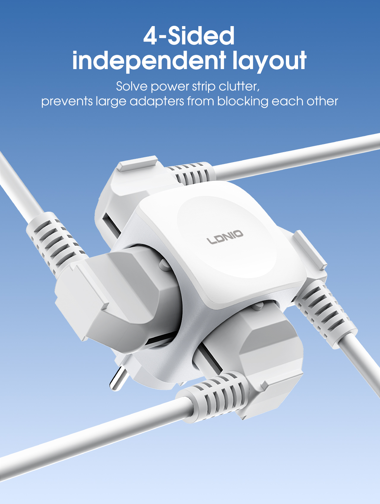 LDNIO 4 EU Outlet Power Cube,  - Commercial Kitchen Outlets avaliação e preço
