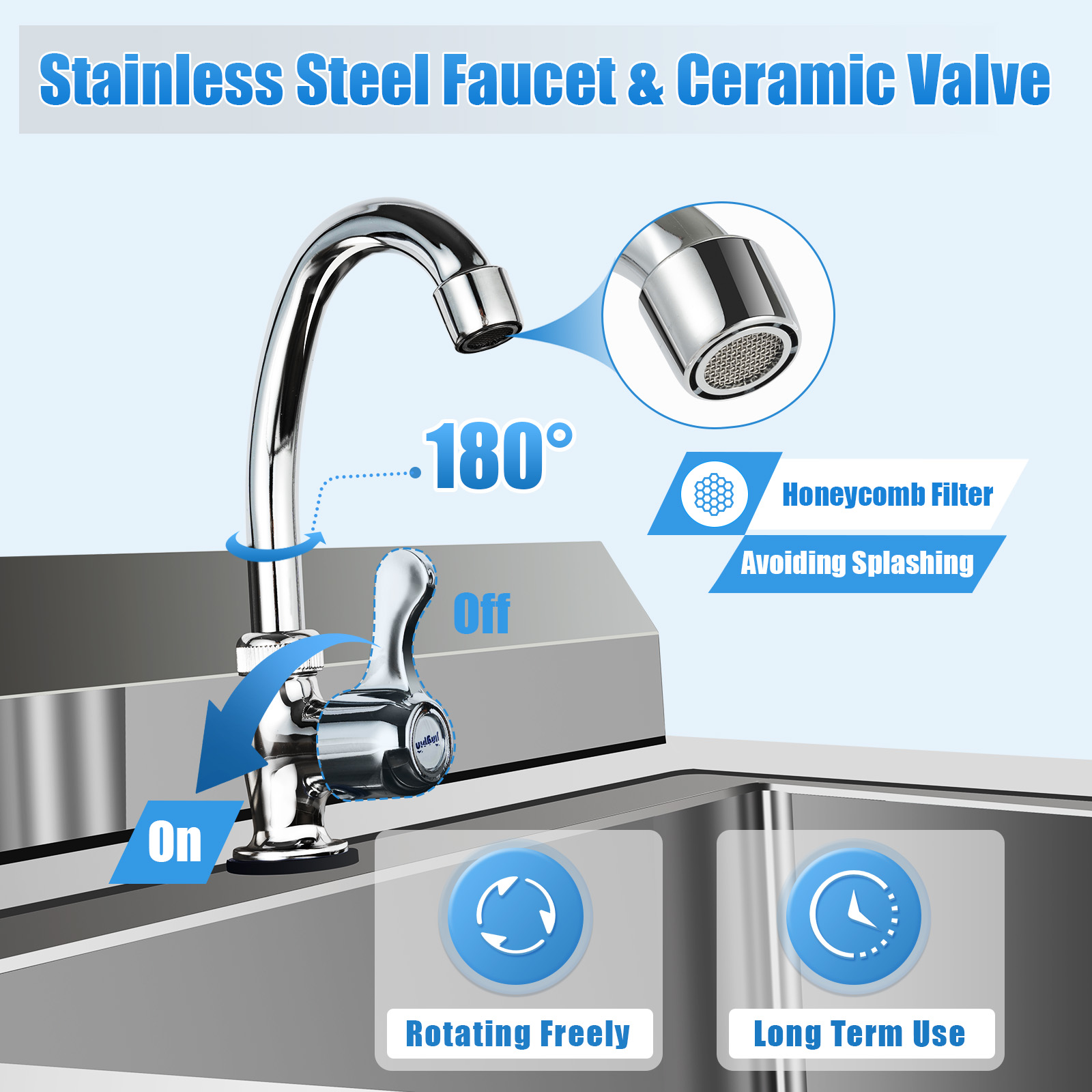 1 Compartment Commercial Kitch - Commercial Kitchen Sink avaliação e preço