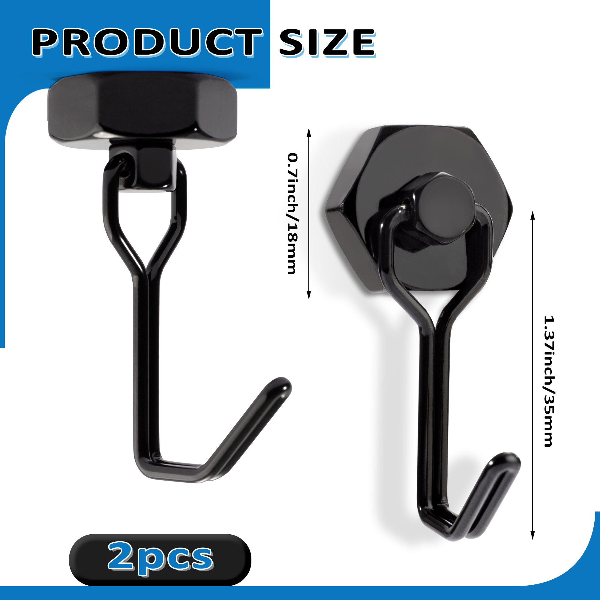 2PCS Strong Magnetic Hooks Sto - Commercial Kitchen Fridge avaliação e preço