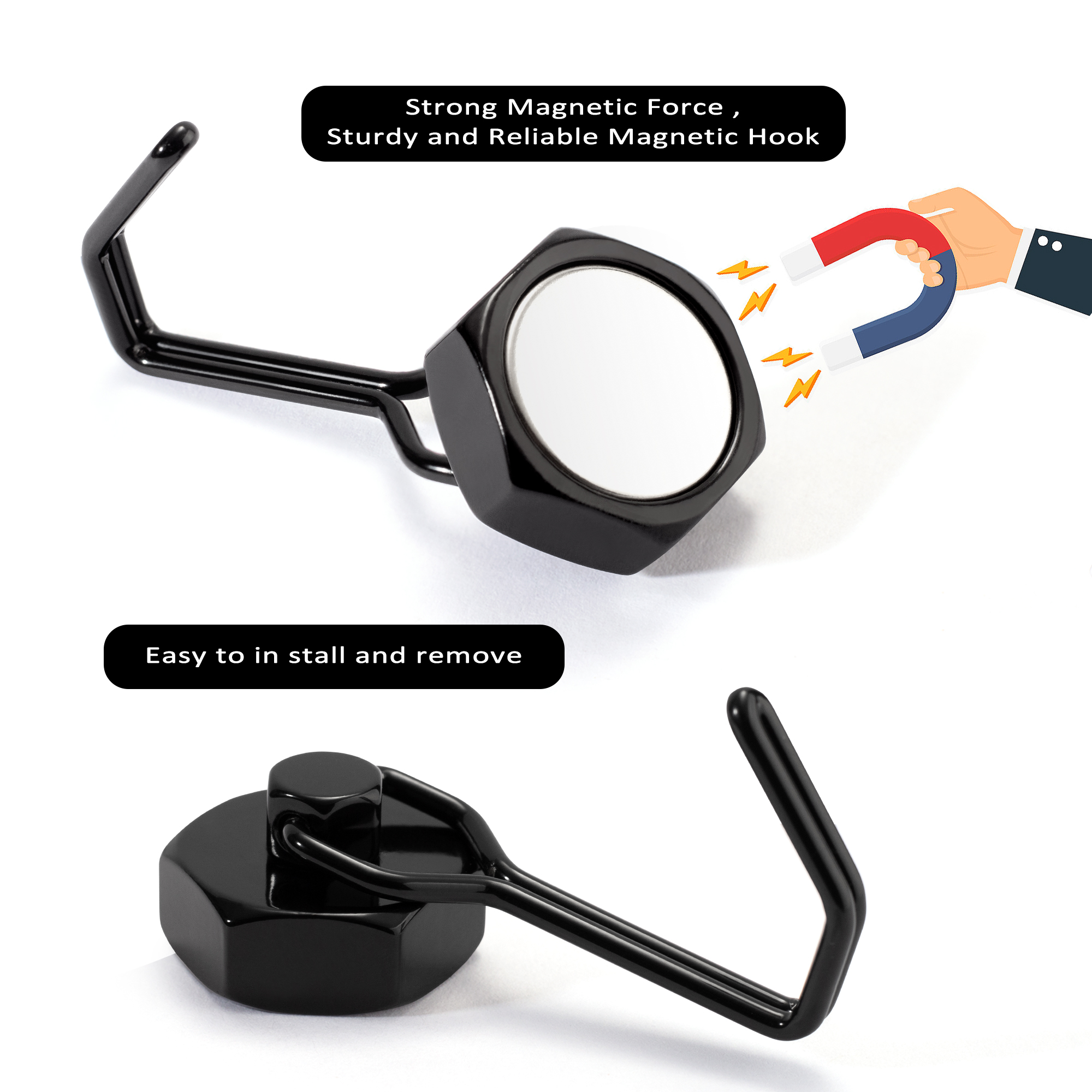 2PCS Strong Magnetic Hooks Sto - Commercial Kitchen Fridge avaliação e preço