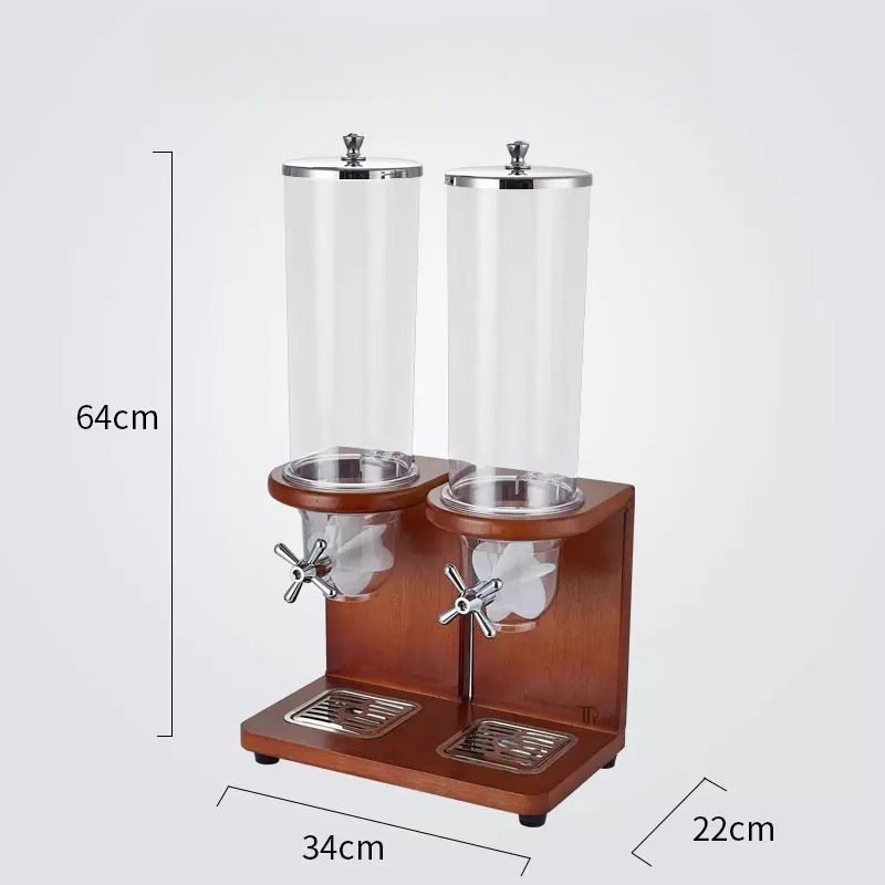 Solid Wood 3-Outlet Cereal Dis - Commercial Kitchen Outlets avaliação e preço