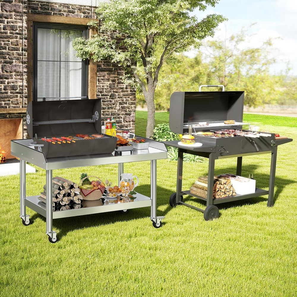 Adjustable Stainless Steel Sta - Commercial Kitchen Grill avaliação e preço