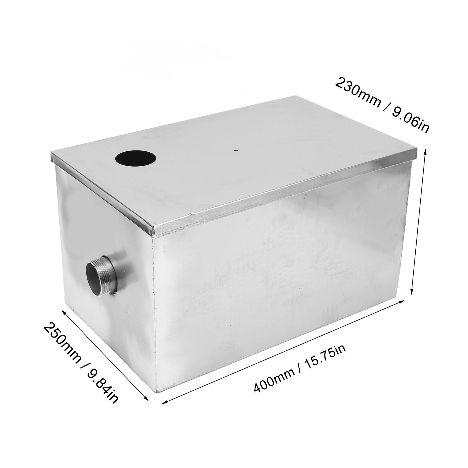 400x250x230mm Stainless Steel  - Commercial Kitchen Grease Interceptor avaliação e preço