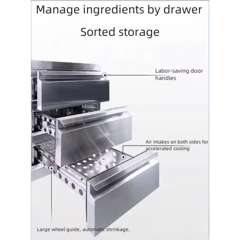 Commercial Stainless Steel Air - Commercial Kitchen Refrigerator avaliação e preço