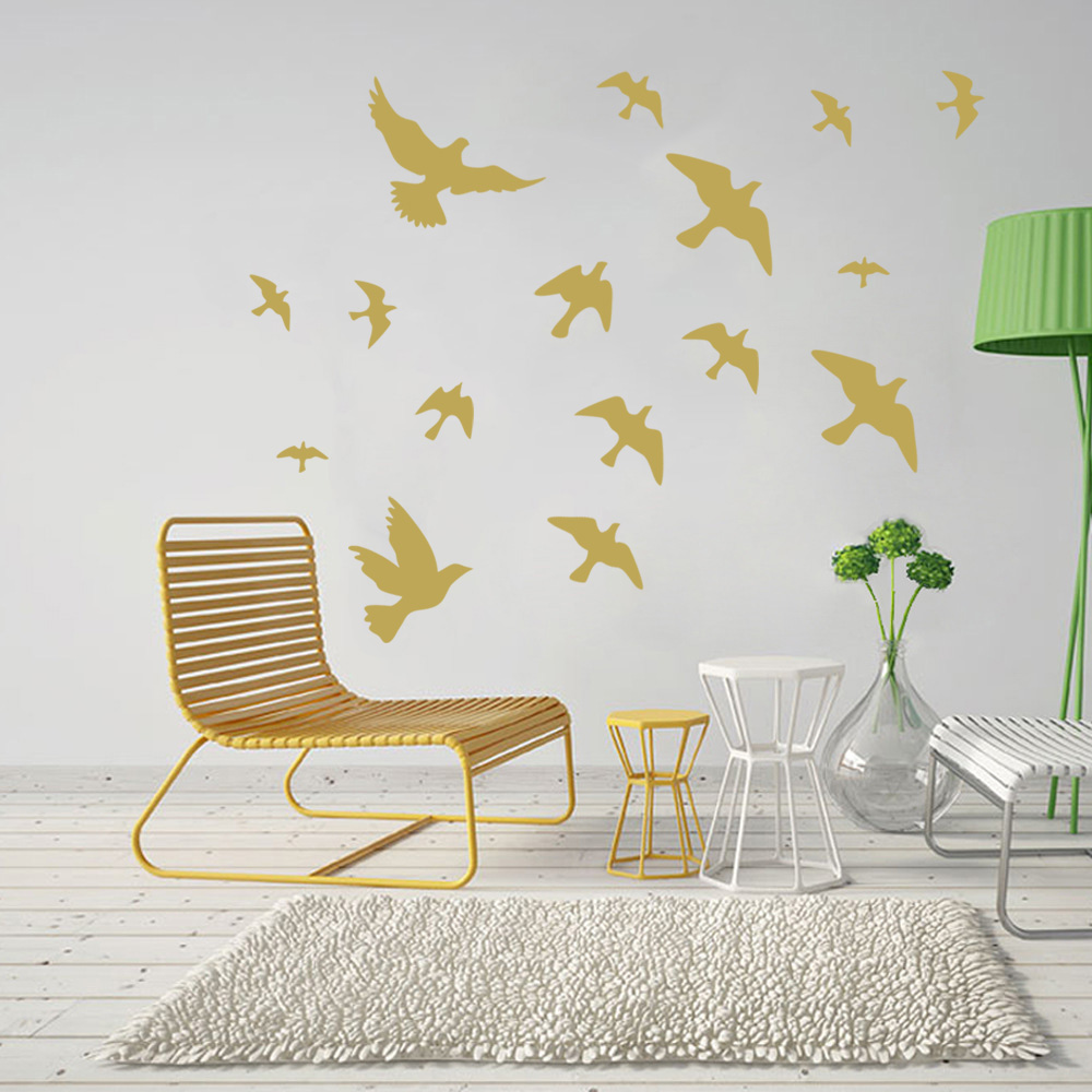 12Pcs/set Bird Wall Stickers H - Commercial Kitchen Tiles avaliação e preço