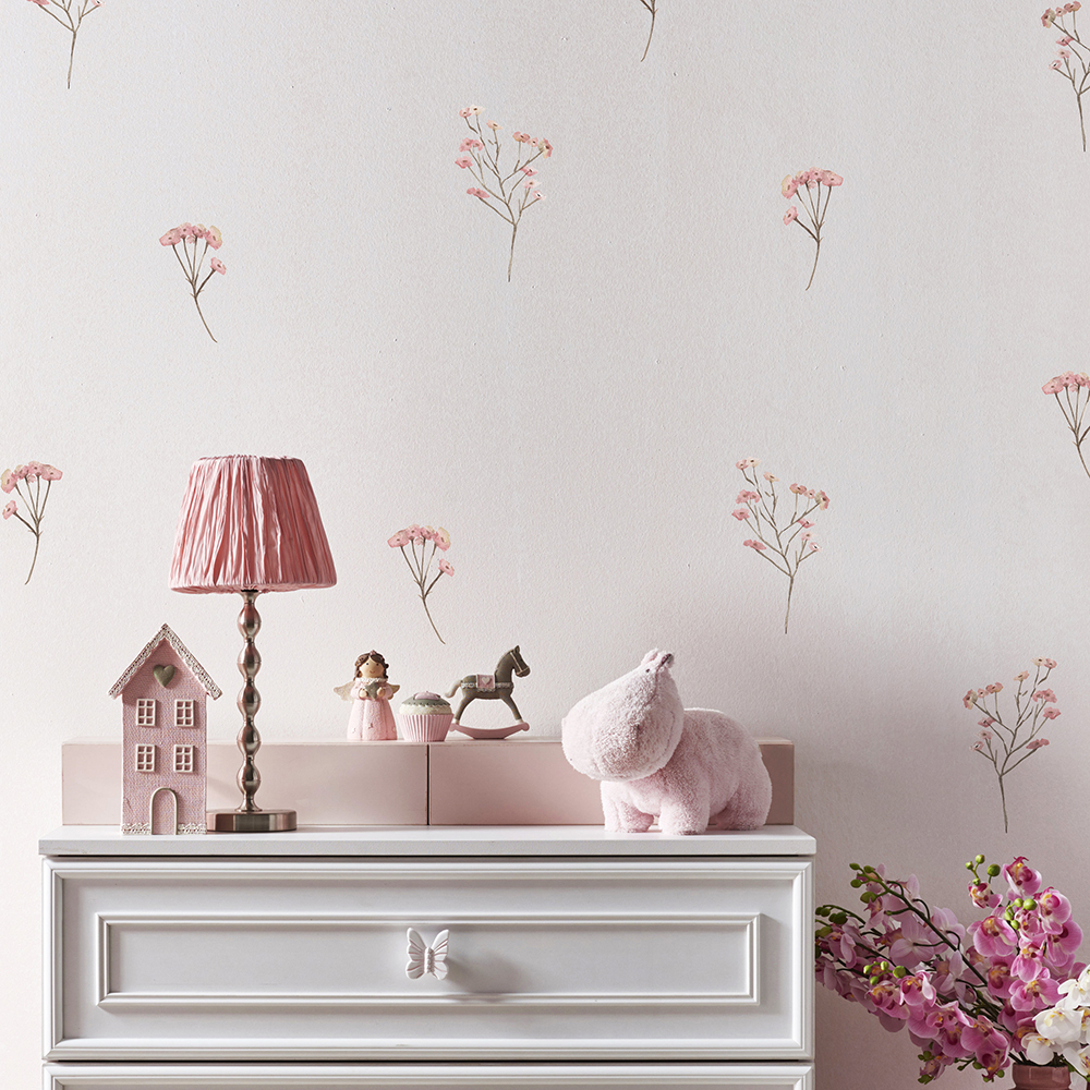 Pink  Watercolor Flower Wall S - Commercial Kitchen Tiles avaliação e preço