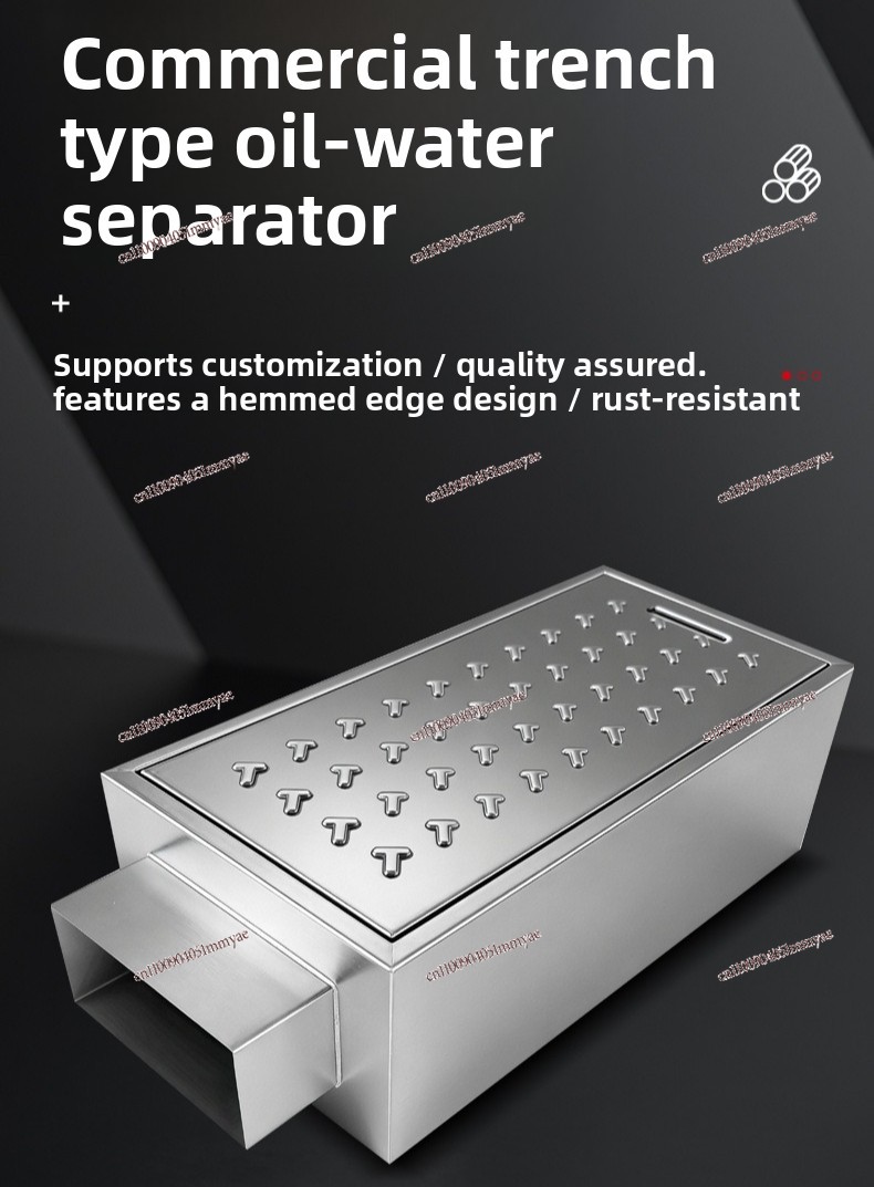 Thickened Stainless Steel Comm - Commercial Kitchen Grease Interceptor avaliação e preço