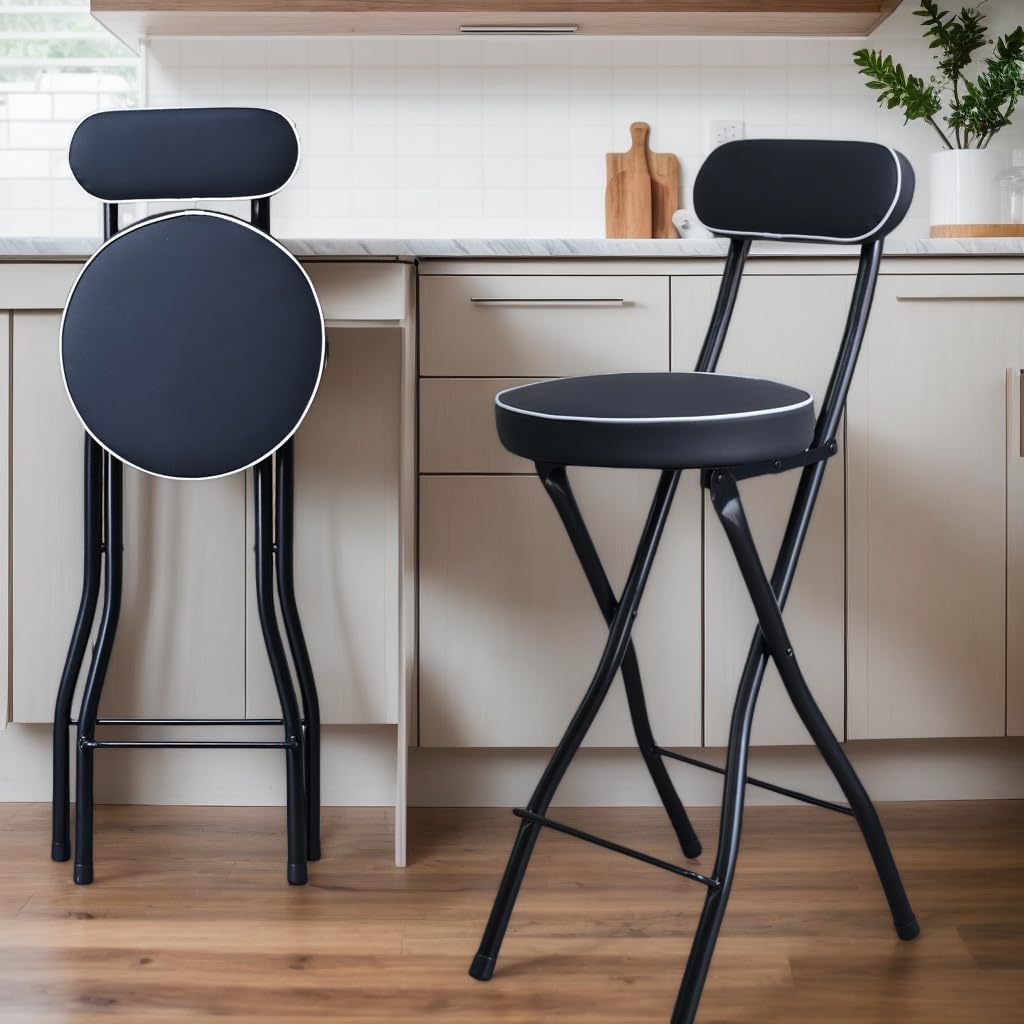Foldable Bar Stool Round Metal - Commercial Kitchen And Bar avaliação e preço