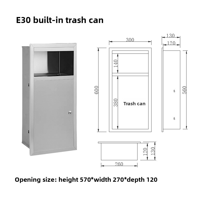 304Stainless Steel Side Open T - Commercial Kitchen Garbage Disposal avaliação e preço