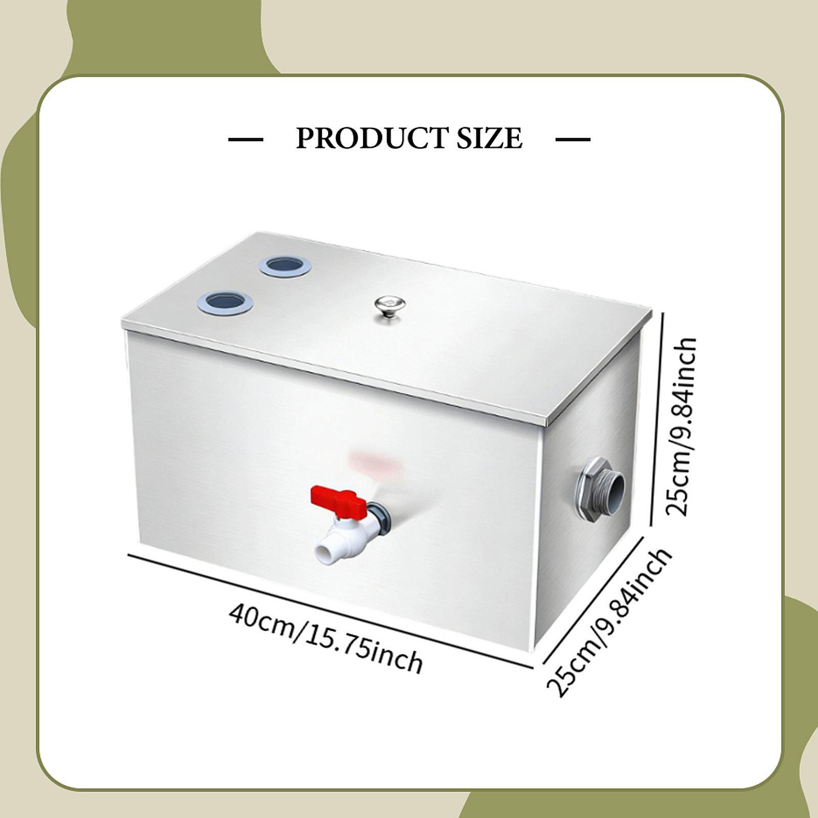 Commercial Grade Stainless Ste - Commercial Kitchen Grease Interceptor avaliação e preço
