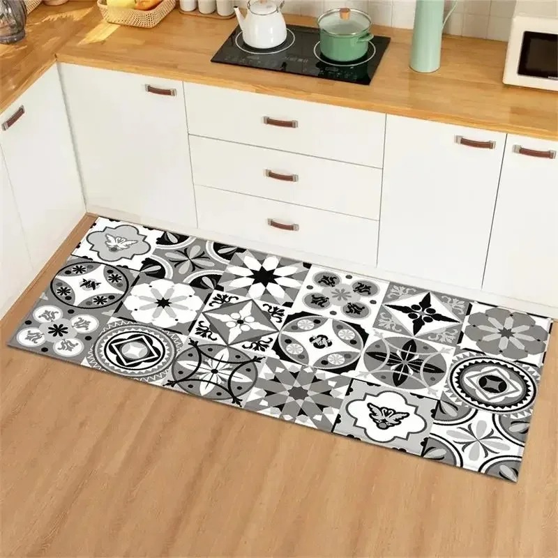 Blue Yellow Vintage Tile Colla - Commercial Kitchen Tile Flooring avaliação e preço