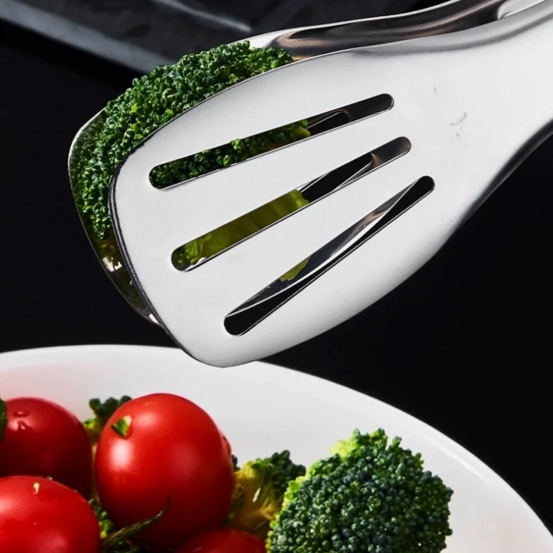 Stainless Steel Food Tongs - H - Commercial Kitchen Grill avaliação e preço