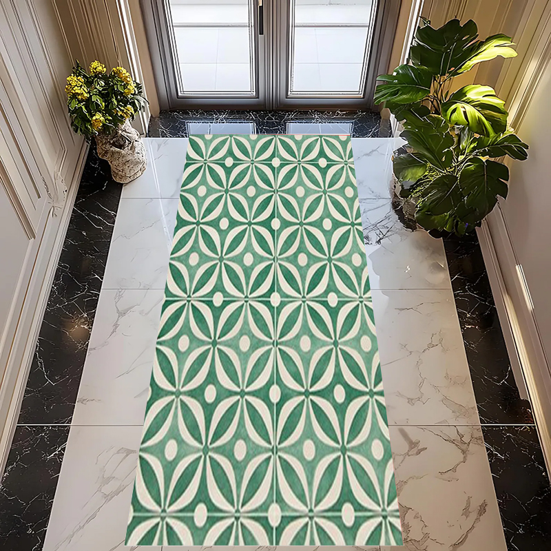 Vintage Green Geometric Tile P - Commercial Kitchen Tile Flooring avaliação e preço