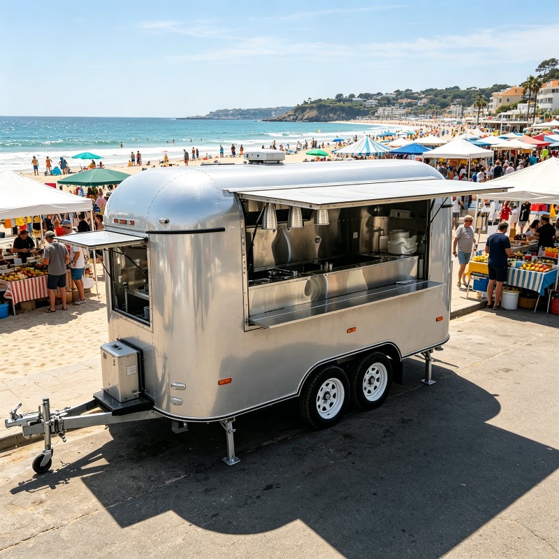 Stainless Steel Food Trailer M - Commercial Kitchen Layout avaliação e preço