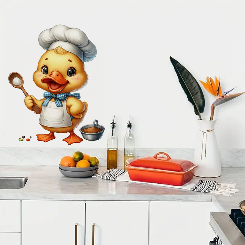 Cartoon Duck Chef Self-Adhesiv - Commercial Kitchen Tiles avaliação e preço