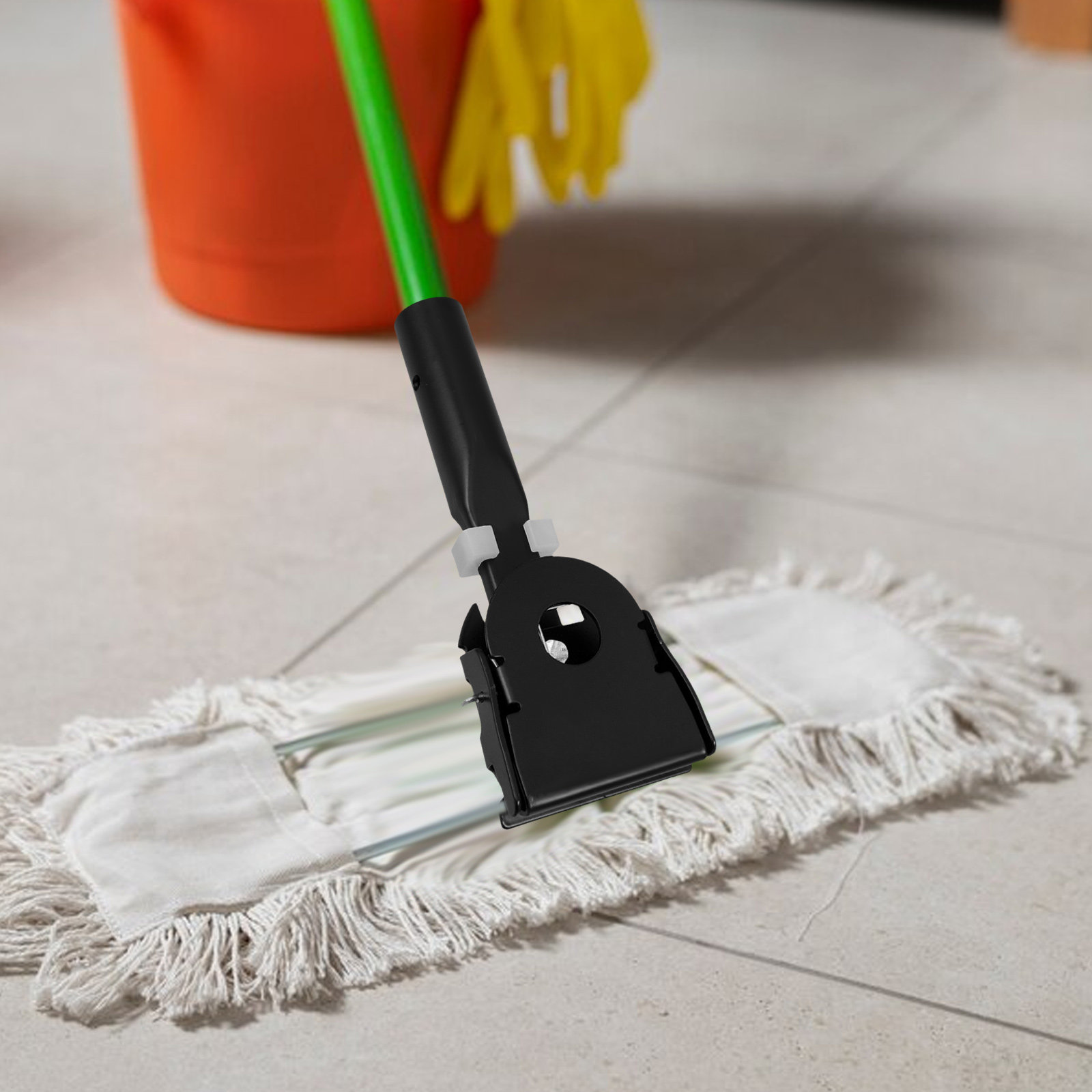 2Pcs Dust Mop Pusher Head Clam - Commercial Kitchen Tiles avaliação e preço
