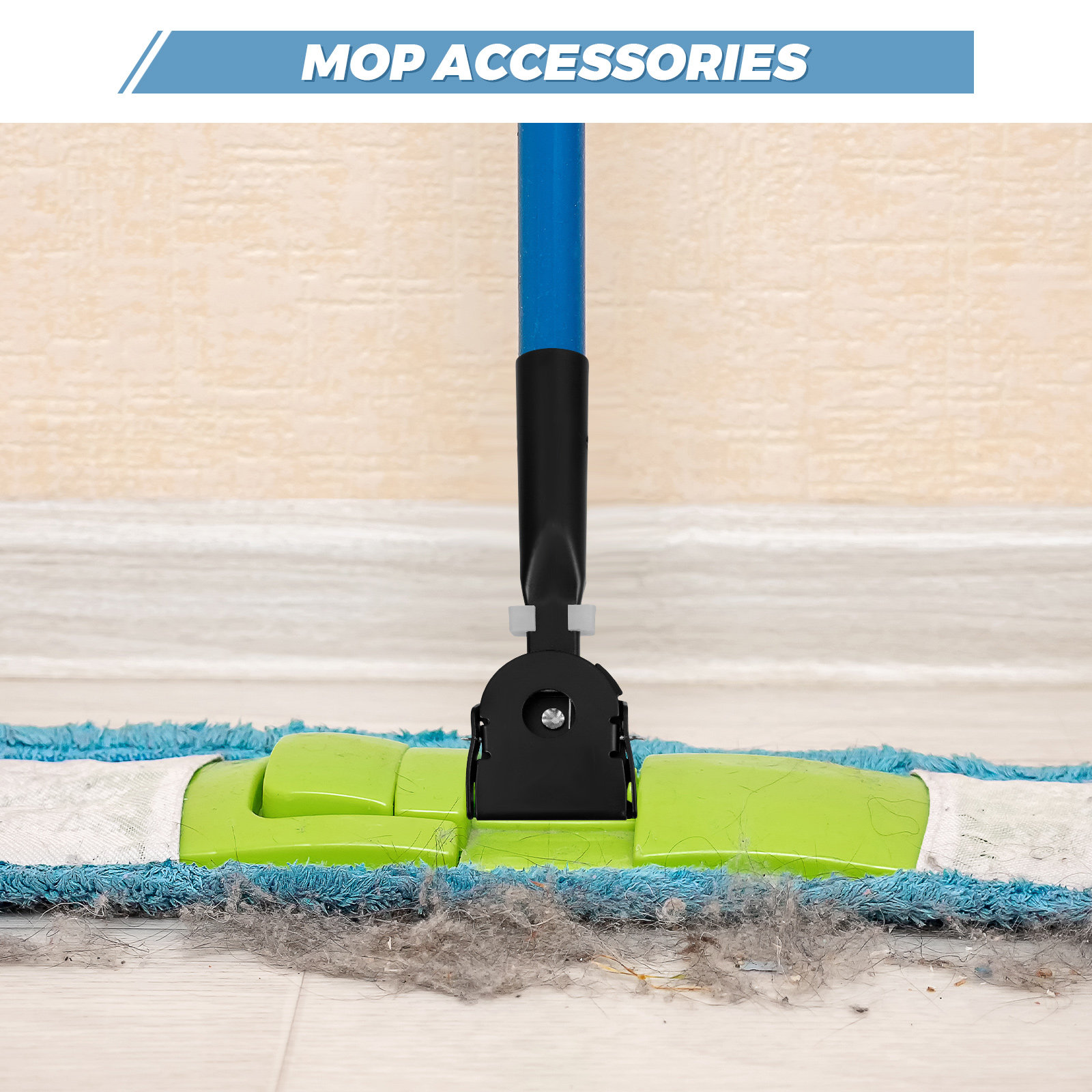2Pcs Dust Mop Pusher Head Clam - Commercial Kitchen Tiles avaliação e preço