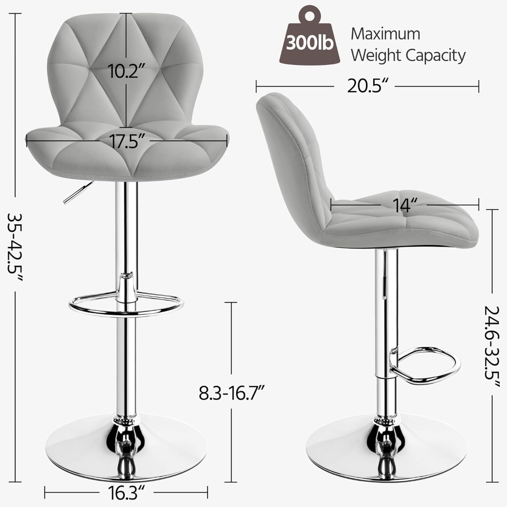 Bar Stools Set of 2, Modern Ad - Commercial Kitchen And Bar avaliação e preço