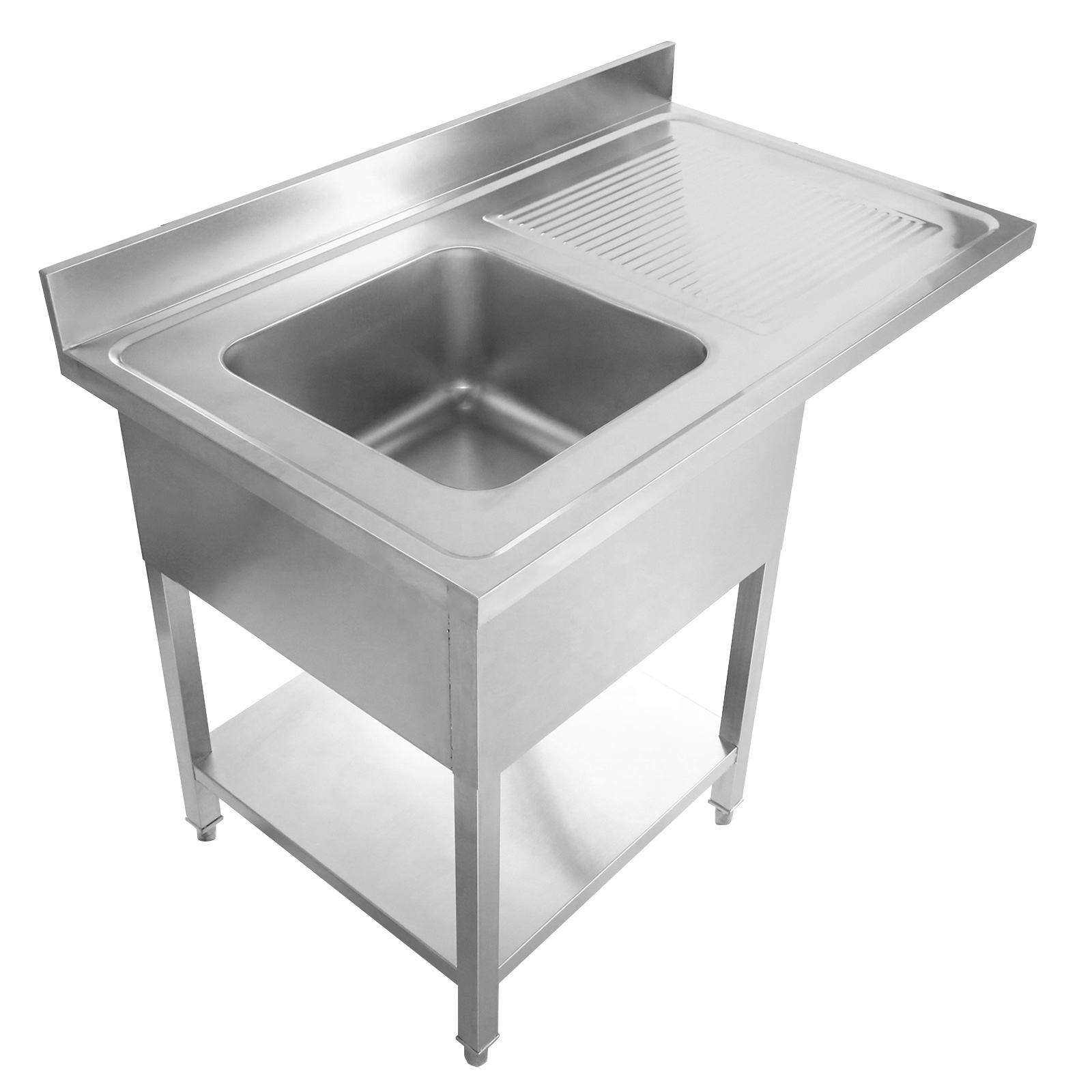 Stainless Steel Work Table Com - Commercial Kitchen Sink avaliação e preço